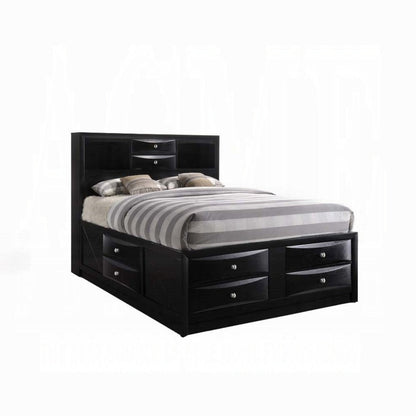 Neend Multi Drawer Storage Platform Bed - Black