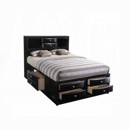 Neend Multi Drawer Storage Platform Bed - Black