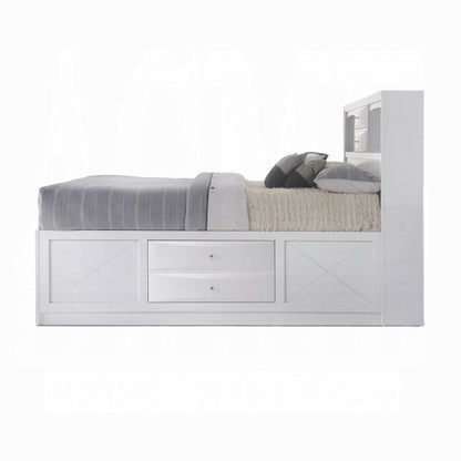 Neend Multi Drawer Storage Platfom Bed - White