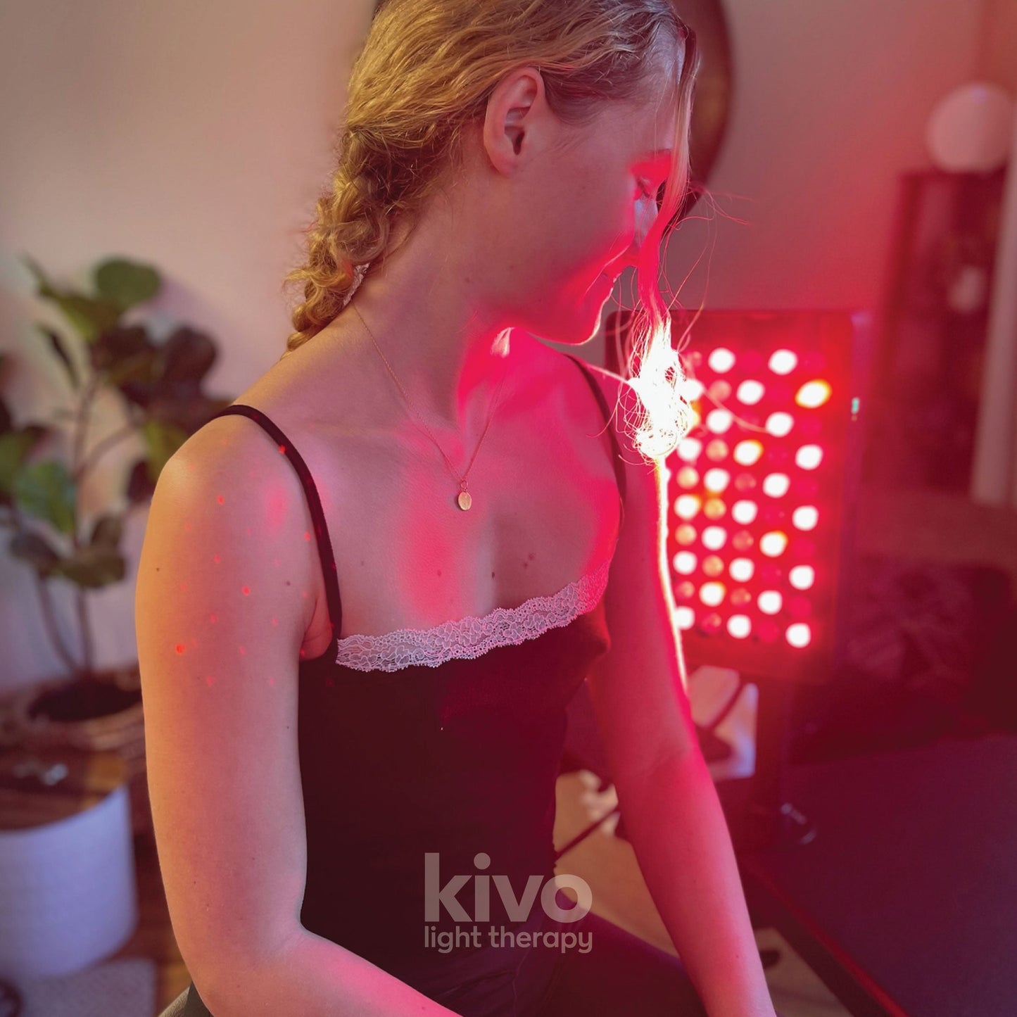 Kivo Vital 300: Portable Small Red Light Therapy Panel + Integrated Stand