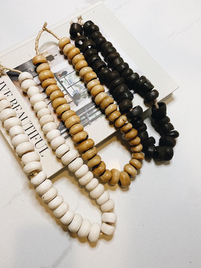 Vintage Brown Bone Beads