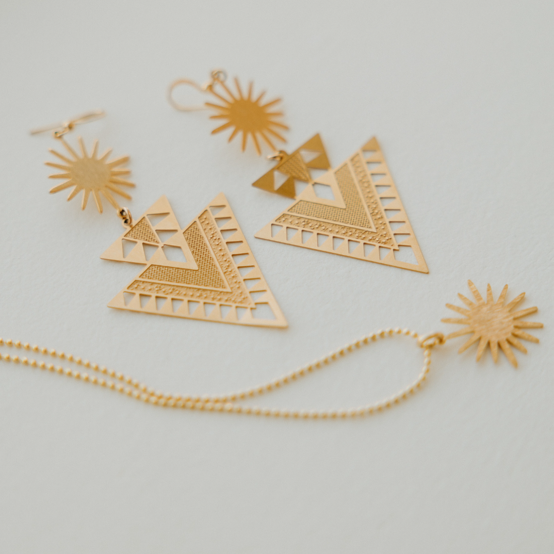 Mayan Sun Earrings