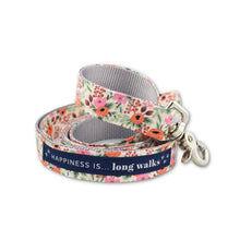 Load image into Gallery viewer, Dog Long Walks Floral Leash
