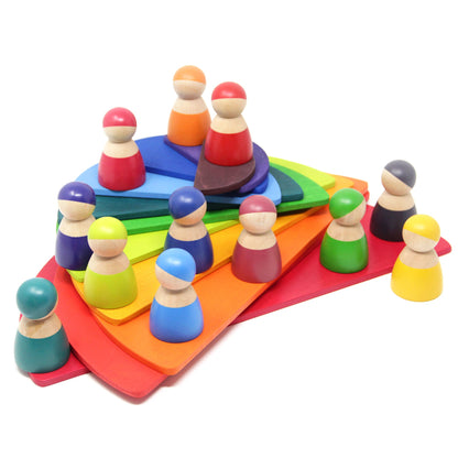 Large Rainbow Stacker Bundle - Rainbow Stacking toy