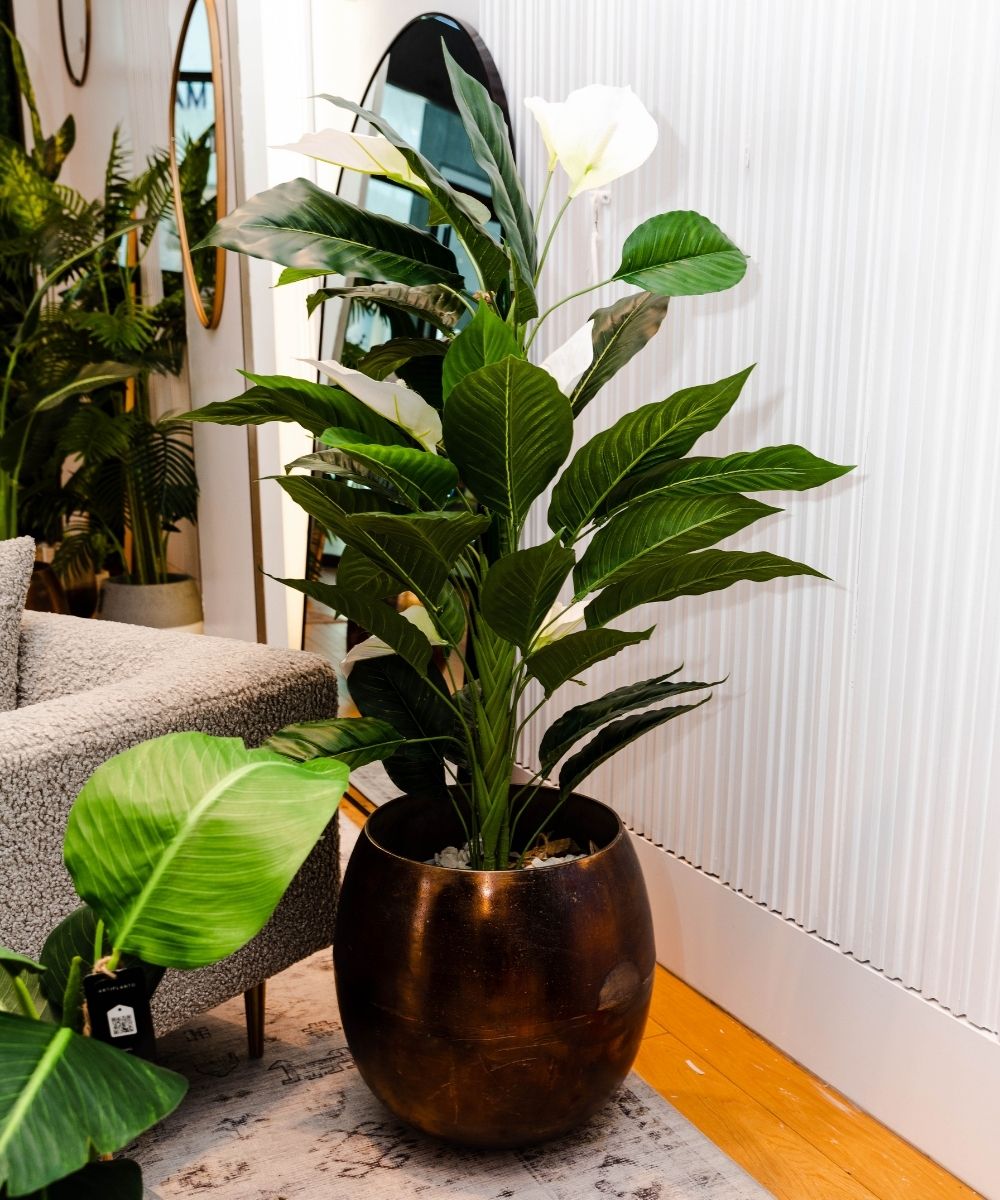 Gaby - Copper Brass Mid-Century Planter (Multiple Sizes)