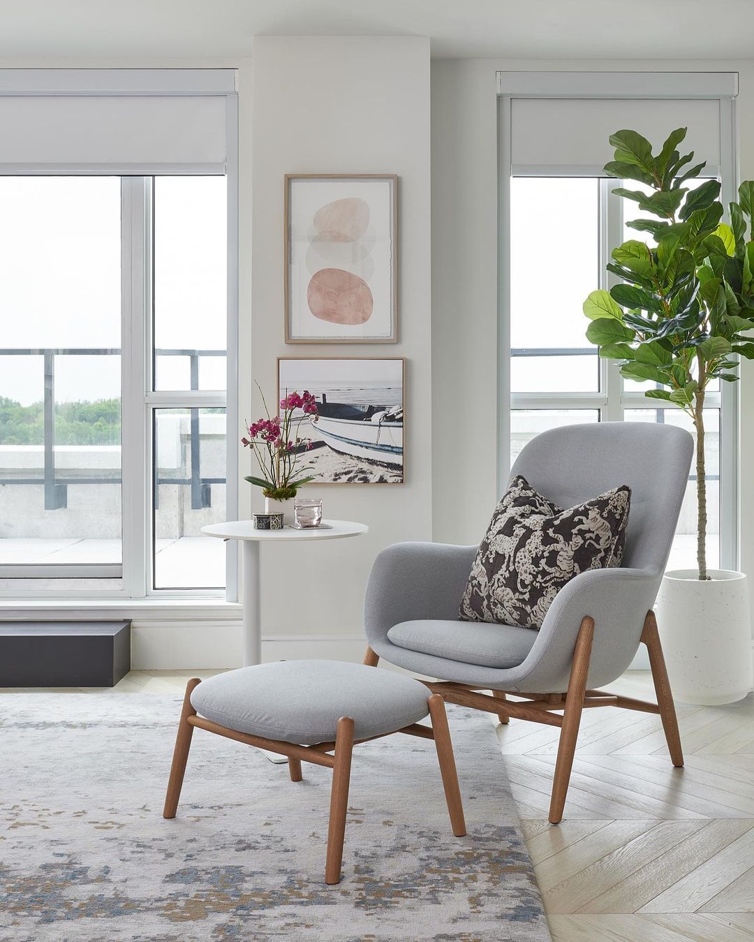 Mila Artificial Fiddle Leaf Potted Plant (Multiple Sizes)