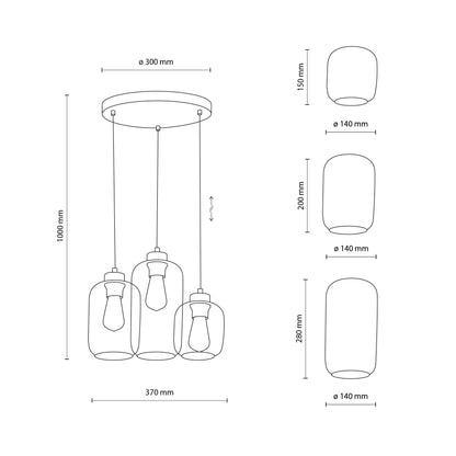 Marco Mid-Century Modern Pendant Lamp 3