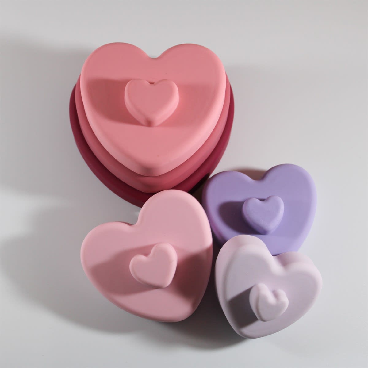 Heart Shaped Silicone Stacker