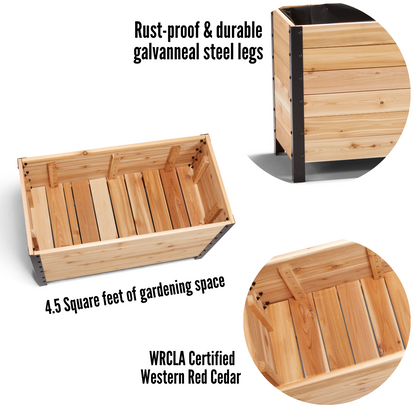 18" x 36" Planter Box - 24" TALL