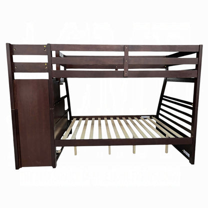 Mojo Twin/Full Bunk Loft Bed W/Trundle & Storage - Expresso