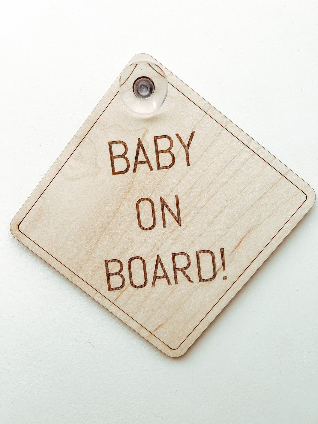 Reversible “on board” sign