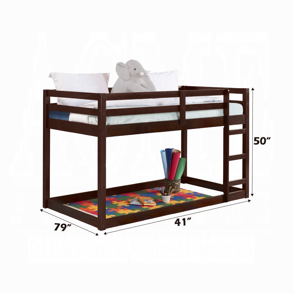Barney Twin Bunk Loft Bed - Espresso