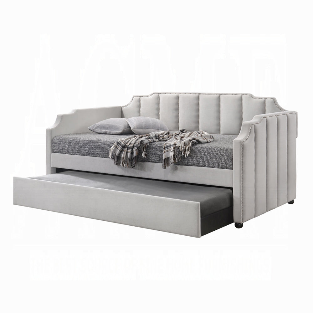 Breda Arched Daybed w/Trundle - Dove Grey