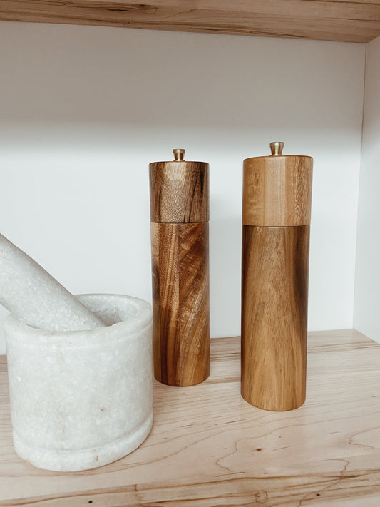 Acacia Wood Salt & Pepper Grinder