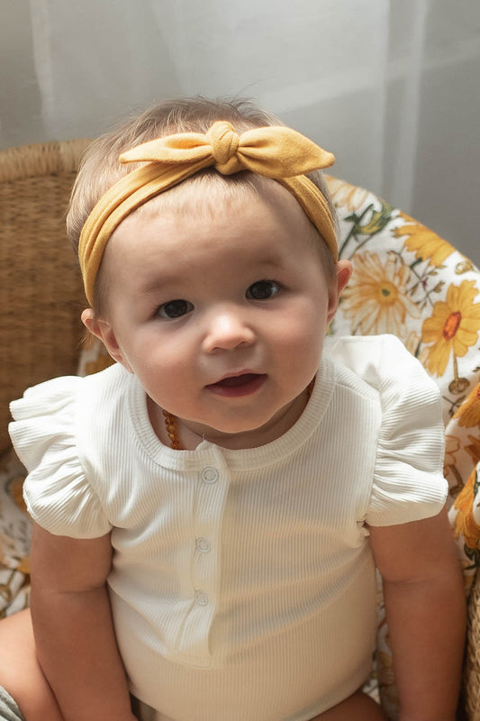 Topknot Headband | Mustard