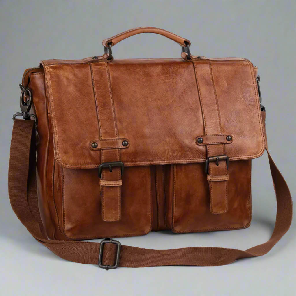 MET Messenger Laptop Leather Bag