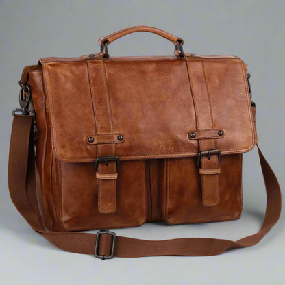 MET Messenger Laptop Leather Bag