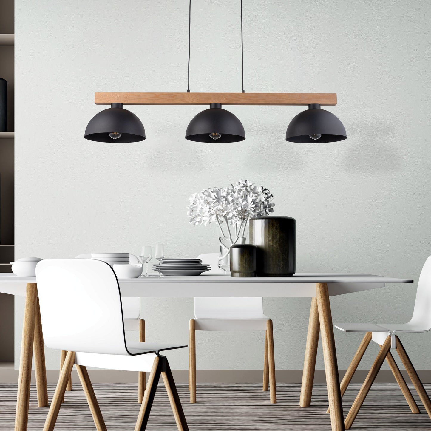 OSLO Black Scandinavian Pendant Light 3