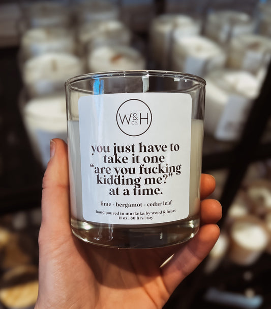 Sweary Candle "Are You F* Kidding Me?"