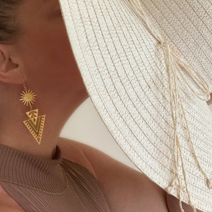 Mayan Sun Earrings