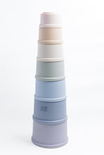Load image into Gallery viewer, 7 piece silicone stacking/nesting cups
