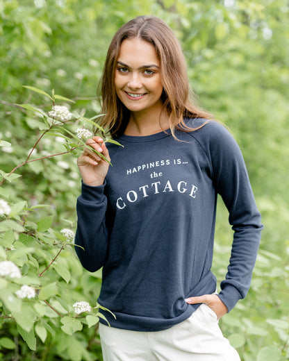 Women's Cottage Crew Sweatshirt, True Navy