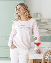 Load image into Gallery viewer, Women&#39;s Five O&#39;Clock Crew Sweatshirt, Ballet Pink

