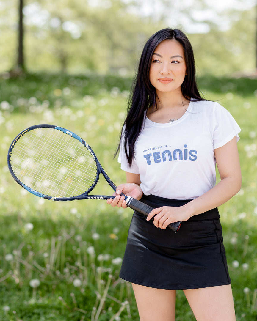 Women's Tennis Bamboo T-Shirt, White