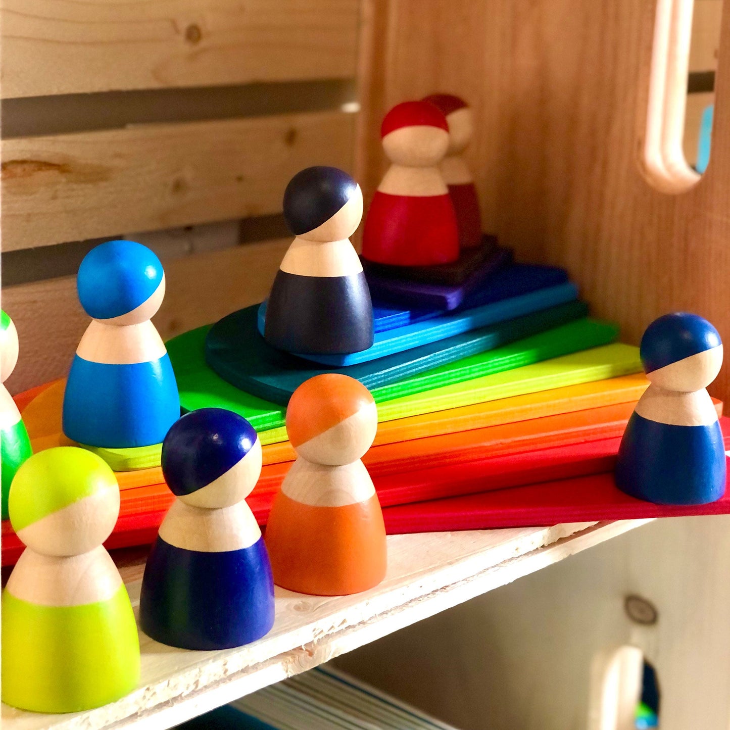 Large Rainbow Stacker Bundle - Rainbow Stacking toy