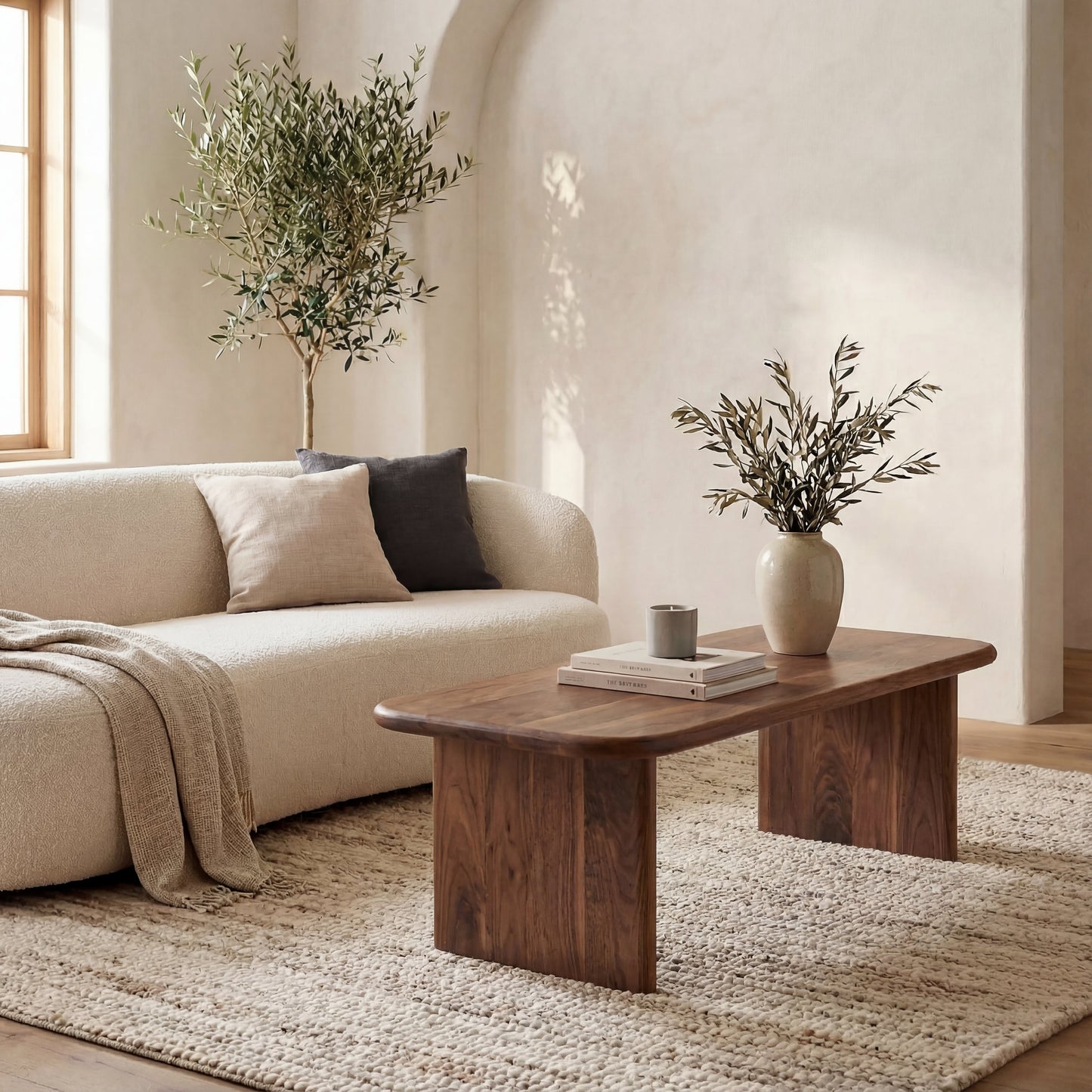 60 Inch Coffee Table in Walnut
