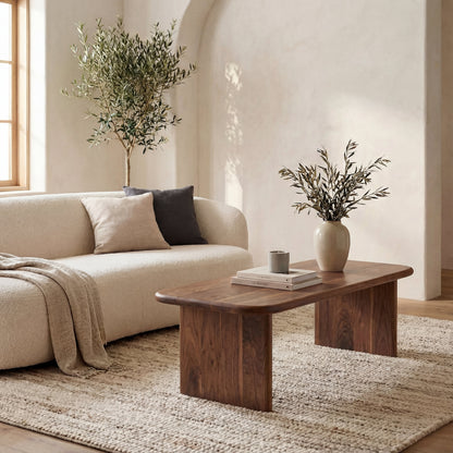 60 Inch Coffee Table in Walnut
