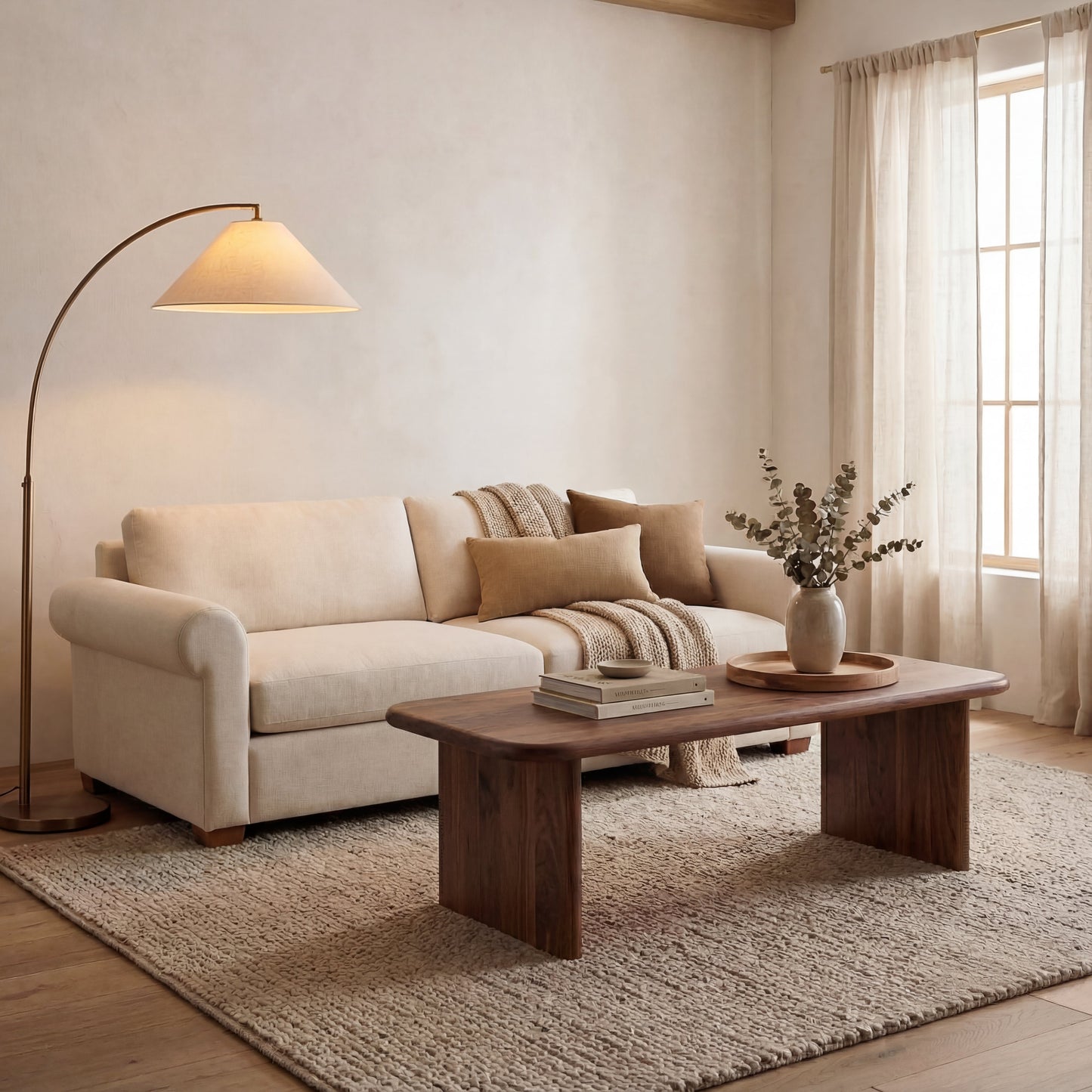 60 Inch Coffee Table in Walnut