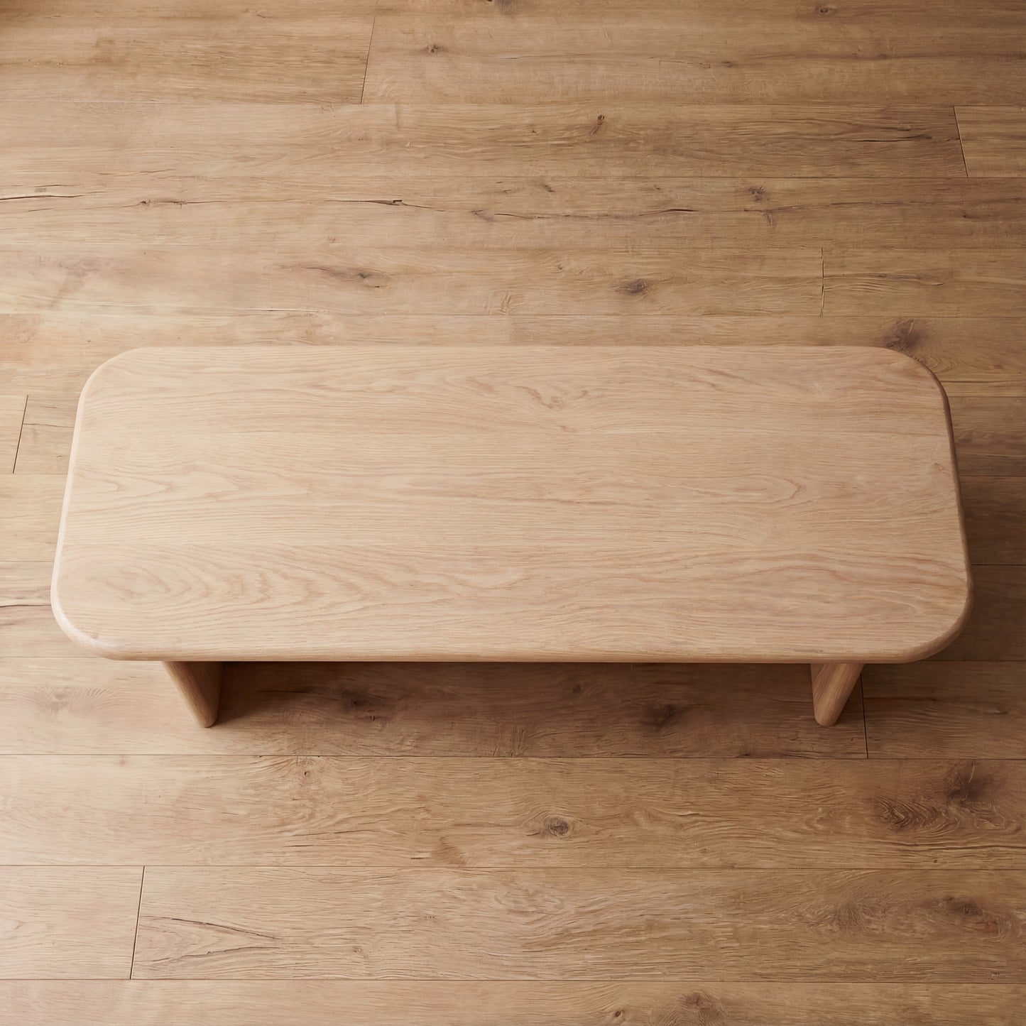 60 Inch Coffee Table in White Oak