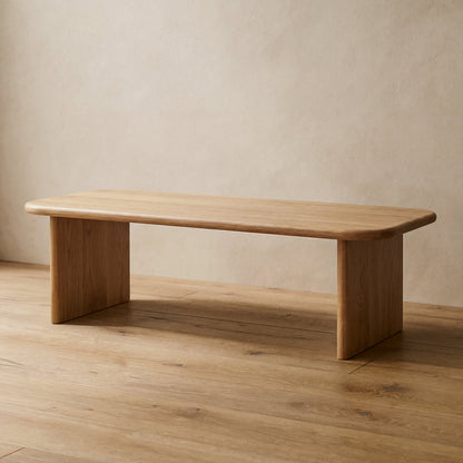 60 Inch Coffee Table in White Oak