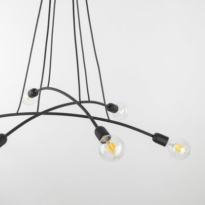 HELIX Black Minimalist Pendant Light 6