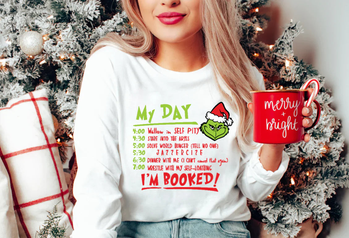 The Grinch, I'm Booked crewneck sweatshirt