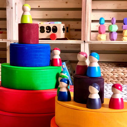 Large Rainbow Stacker Bundle - Rainbow Stacking toy