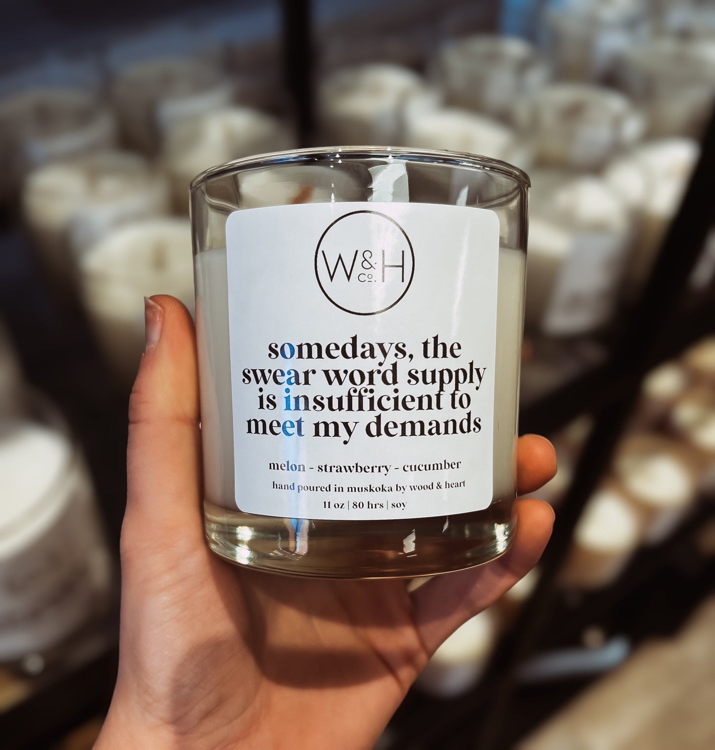 Sweary Candle "Swear Word Supply"