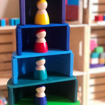 Large Rainbow Stacker Bundle - Rainbow Stacking toy
