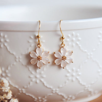 CHARLOTTE, Beautiful Flower Dangle Earrings