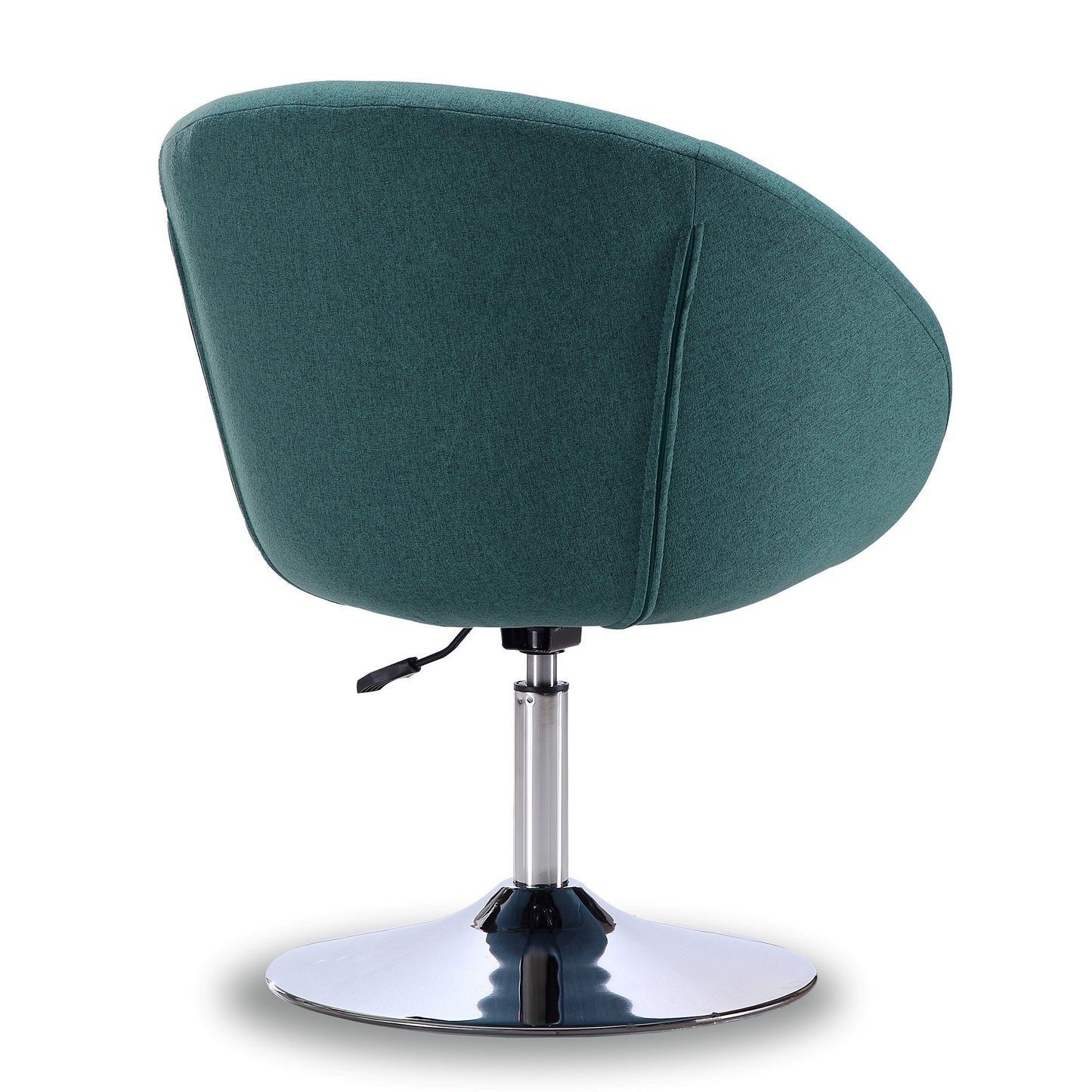 Chandra Swivel Adjustable Faux Leather Accent/Office Chair - Teal Blue