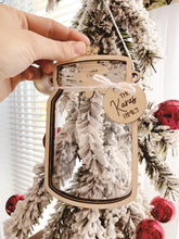Load image into Gallery viewer, Mason Jar Family Ornament
