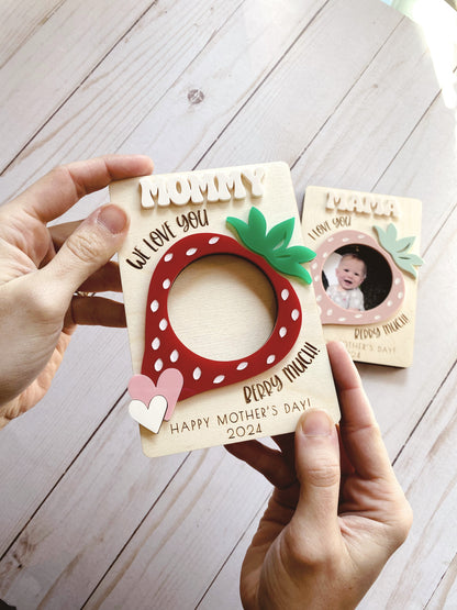 Strawberry Magnet Photo Frame | Mother's Day Gift