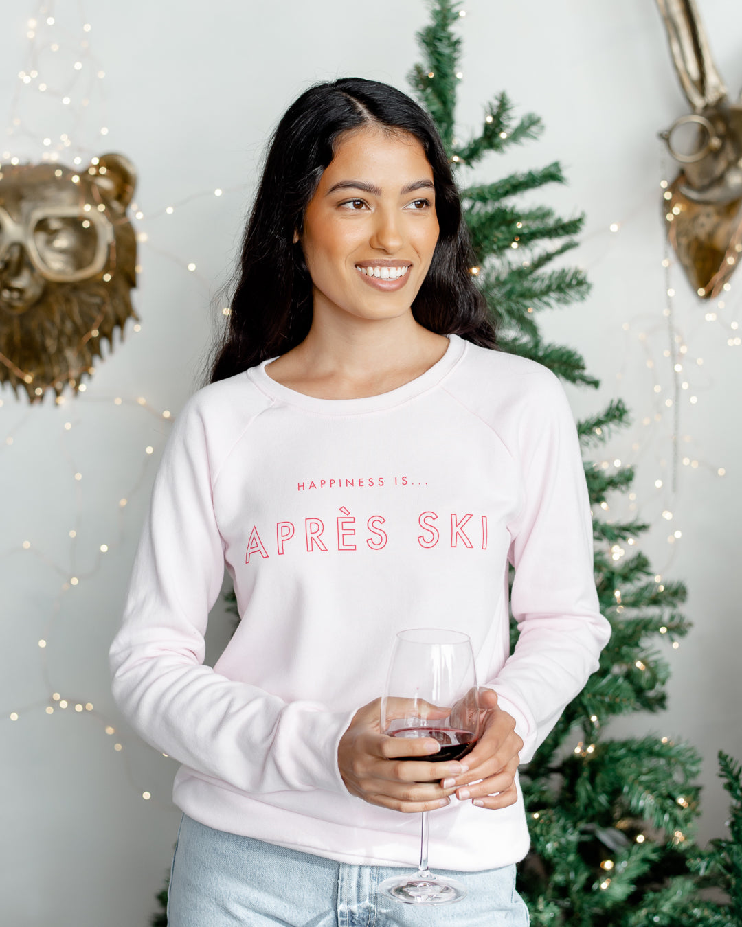 Women's Apres Crew Sweatshirt, Ballet Pink