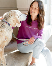 Load image into Gallery viewer, Women&#39;s My Dog Crew Sweatshirt, Plum
