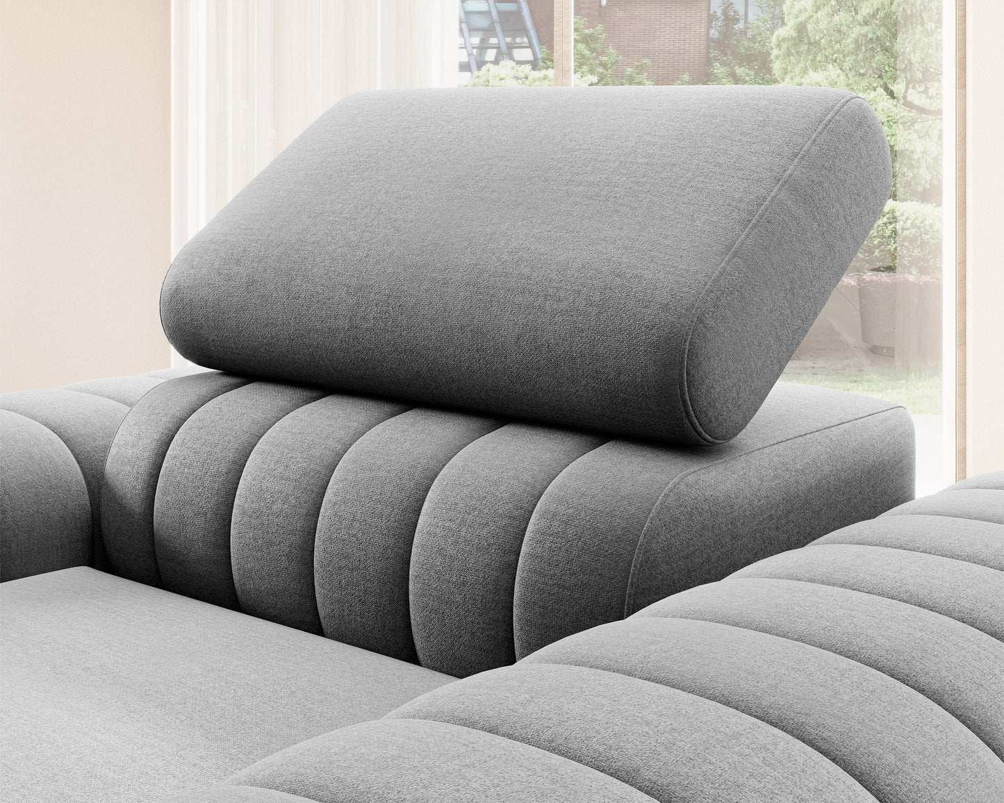 Laurence Modern Accent Chair - Light Grey