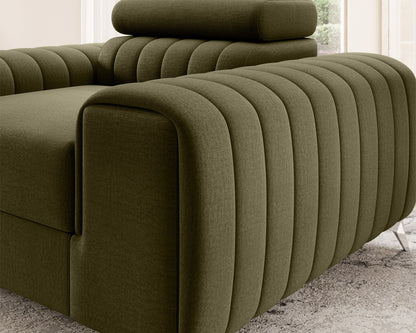 Laurence Modern Accent Chair - Olive Green