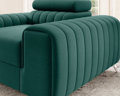 Laurence Modern Accent Chair - Teal Green