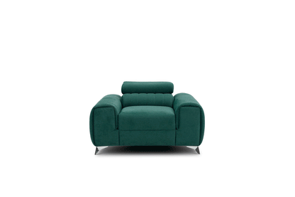 Laurence Modern Accent Chair - Teal Green