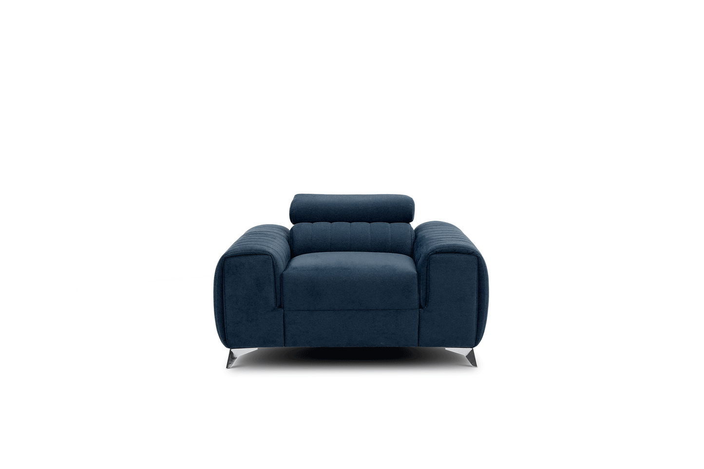 Laurence Modern Accent Chair - Navy Blue
